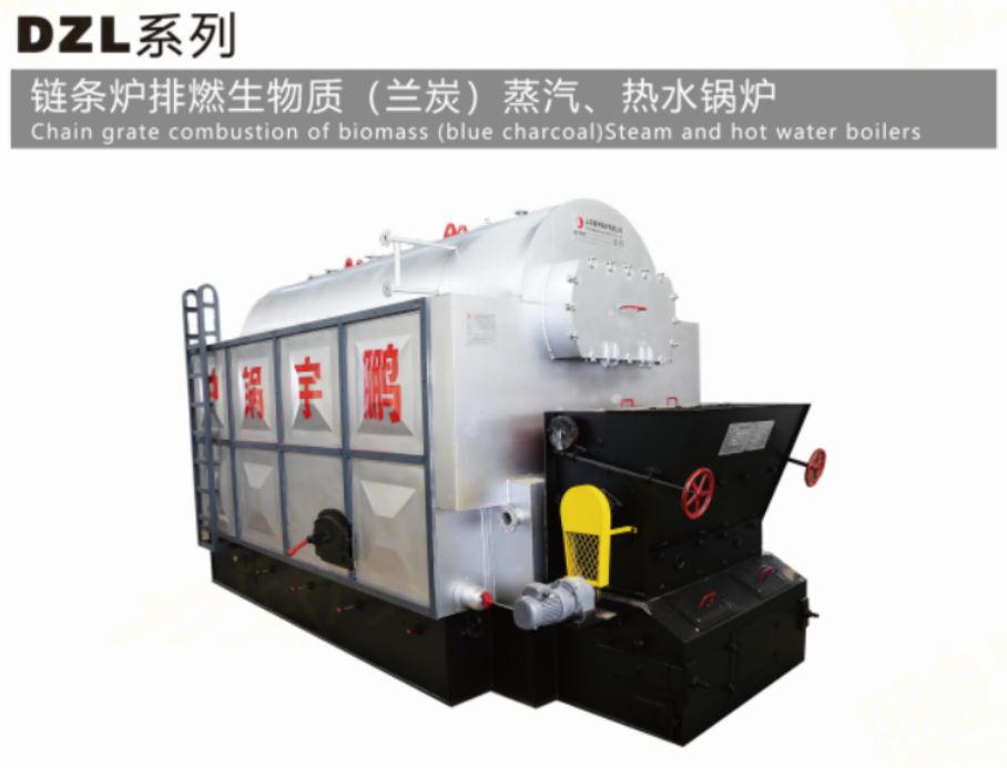 DZL系列 鏈條爐排燃生物質（蘭炭）蒸汽、熱水鍋爐